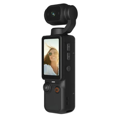 4K Action Camera with 330° Face Tracking Gimbal Stabilizer, 75MP WiFi Pocket Portable Camcorder, Mini Handheld Vlog Camera for
