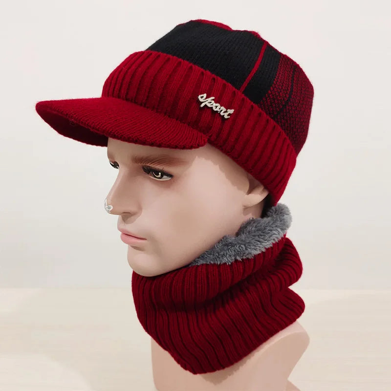 Winter Hats Skullies Beanies Hat Men Winter Beanies For Women Wool Scarf Caps Balaclava Mask Gorras Bonnet Knitted Hat