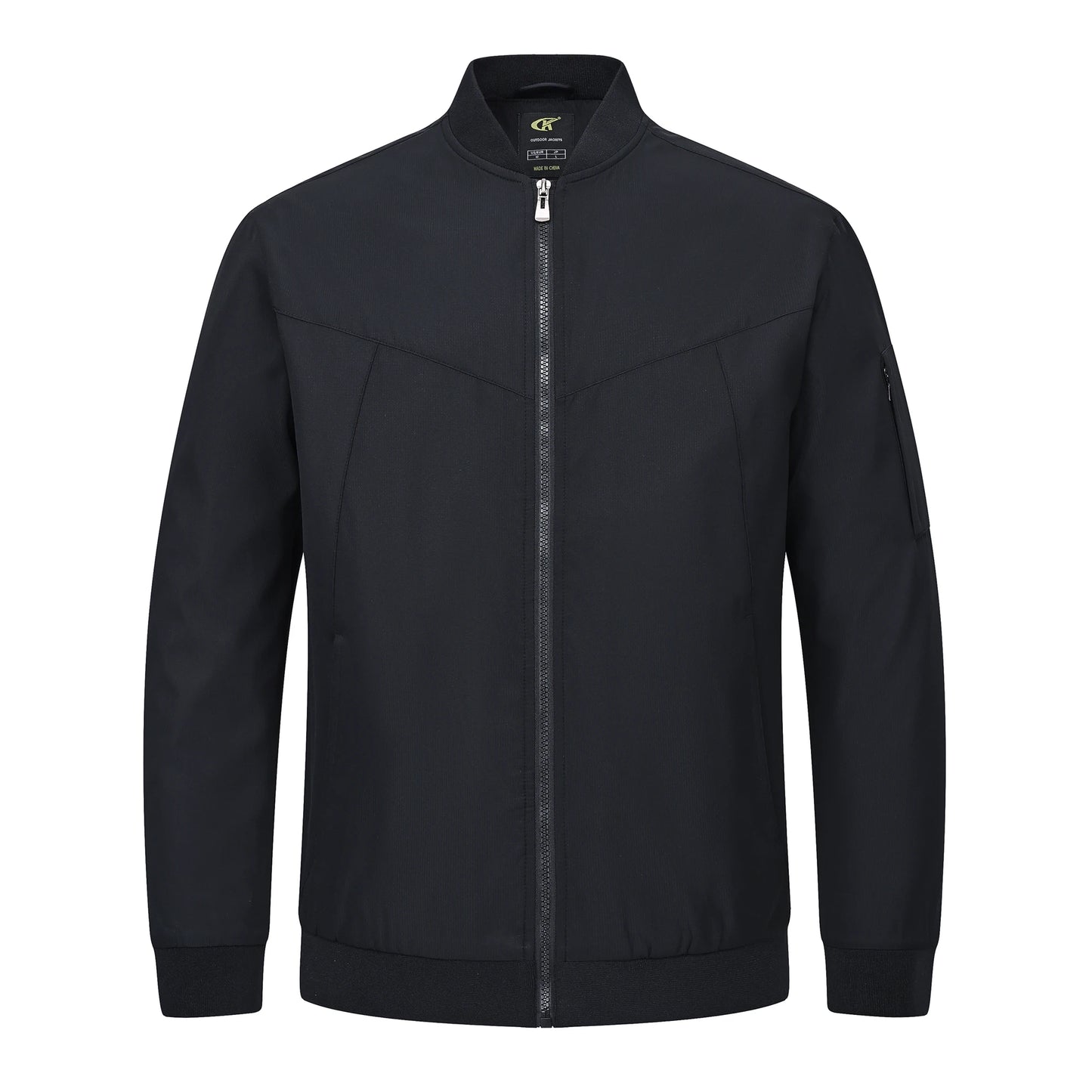 Men's Lightweight Windbreaker Jacket Causal Fashion Stylish BaseBall Coat with Side Inner Pocket for Work Golf Fishing