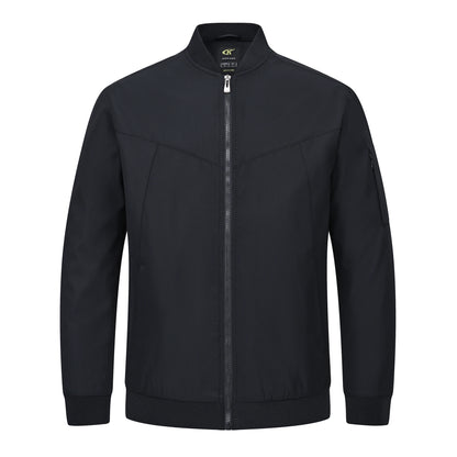 Men's Lightweight Windbreaker Jacket Causal Fashion Stylish BaseBall Coat with Side Inner Pocket for Work Golf Fishing