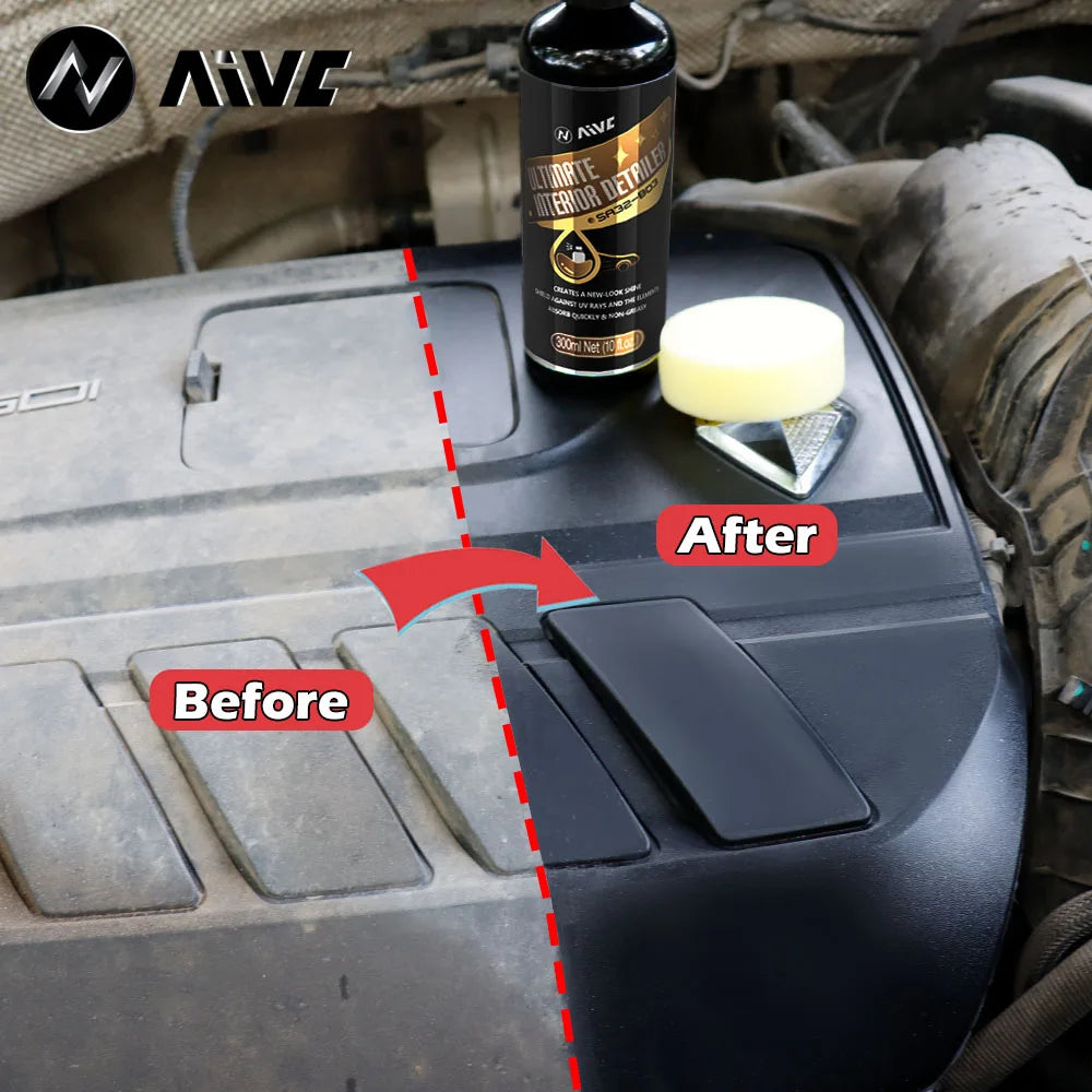AIVC Interior Detailer Leather plastic Rubber Dressing Ceramic Black Shine Trim Restorer Car Auto Polish Cleaning Products