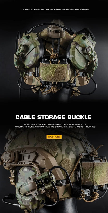 HD-17 GEN 6 Tactical Headset Sound Pickup&Noise Reduction Sports Shooting Earmuff Sports Shooting Impact Anti-Noise Headset