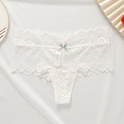 TERMEZY Women Sexy Thongs Lace Panties Low-waist Briefs Intimates Underwear Female G-String Breathable Lingerie Temptation Panty