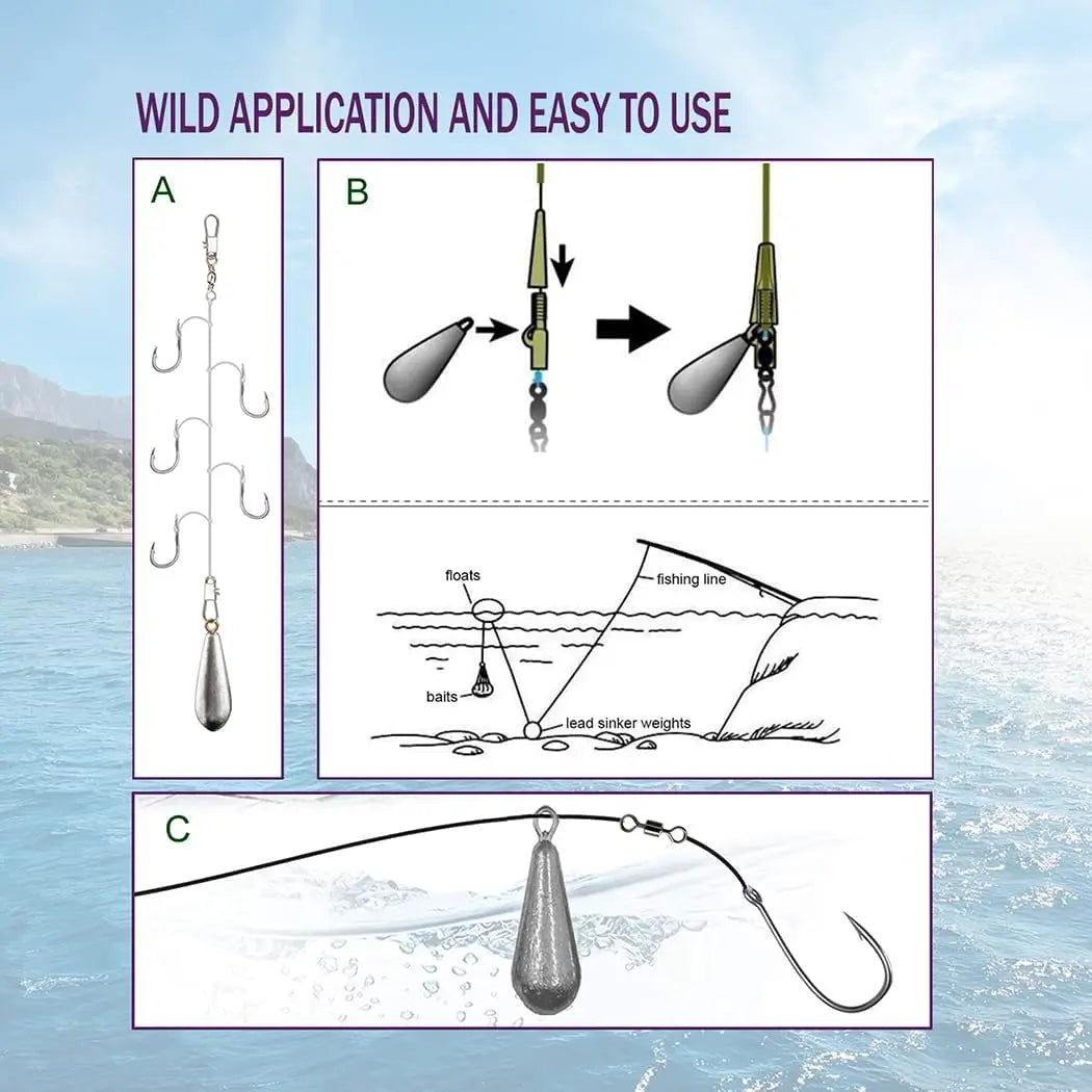 Fishing Weights Sinkers, 10 Sizes Teardrop-Shaped Fishing Lead Sinkers, Bass Casting Drop Shot Weights for Saltwater Freshwater