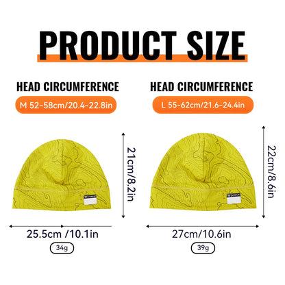 WRELS Fleece Watch Cap Beanie Hat Winter Skull Cap Warm Beanie Thick Windproof  Lightweight for Running Skiing Cycling Sports