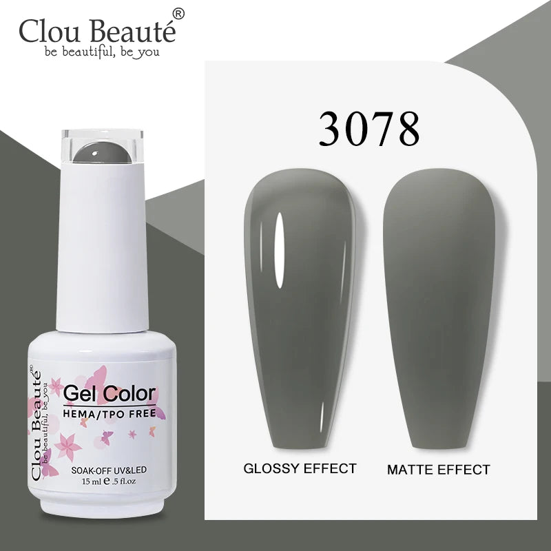 Clou Beaute Semi-transparent Jelly Color UV Gel Manicure Gel Nail Nail Supplies For Professionals Semi-permanent Varnish 15ml