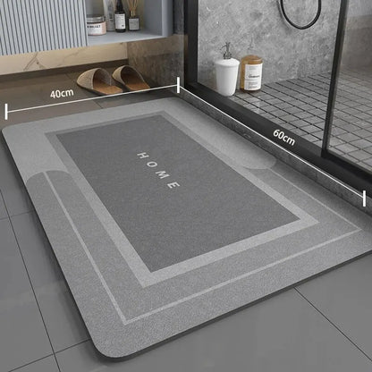 1pc 40*60cm Super Absorbent Floor Mat For Bathroom Non Slip, Fast Drying Soft, Carpet Shower Tub Outdoor Doormat
