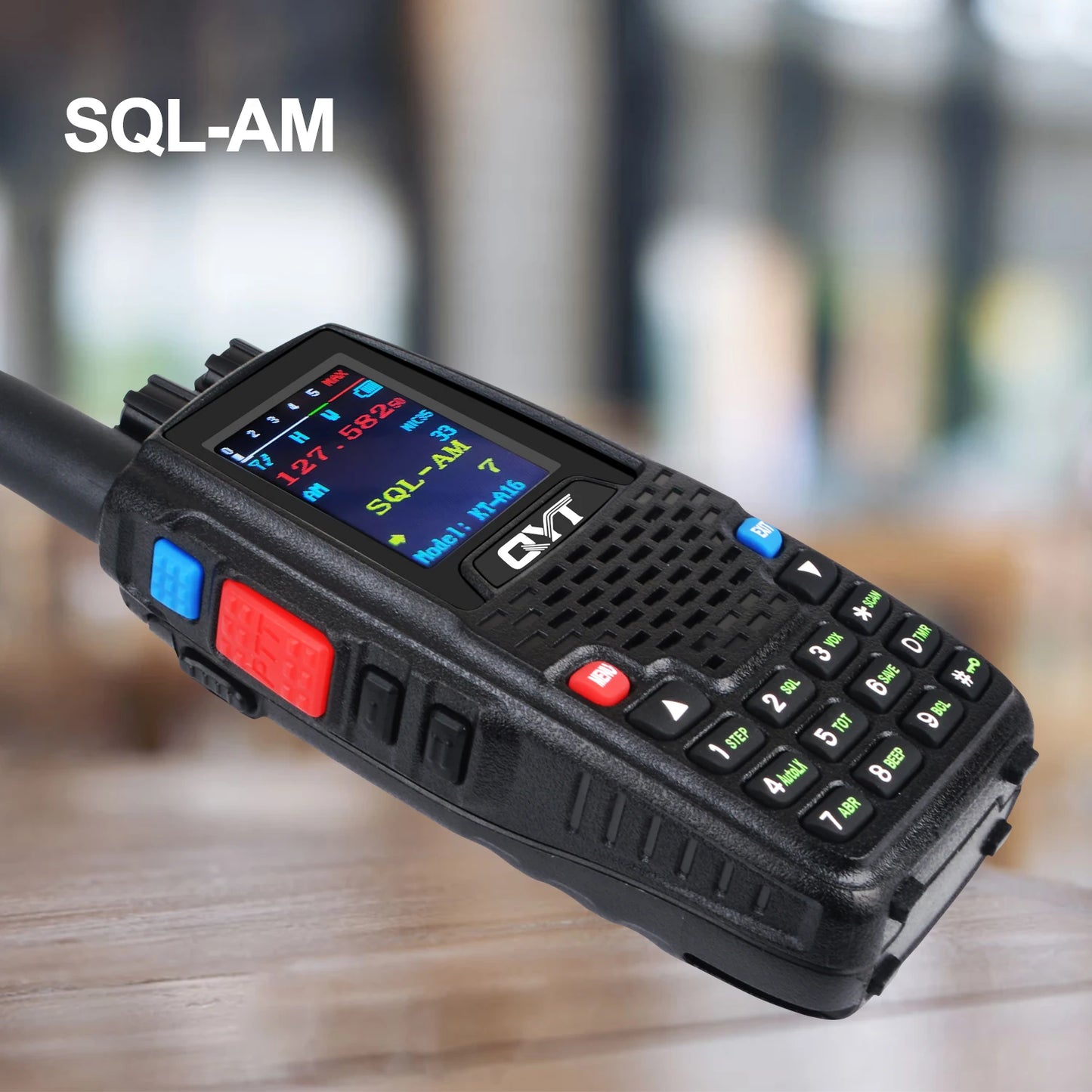 QYT KT-A16 Air Band Tx Handheld Walkie Talkie 118.000-136.999MHz TX Rx Aviation Portable Radio 6Watt 200Ch NoAA Weather Forecast