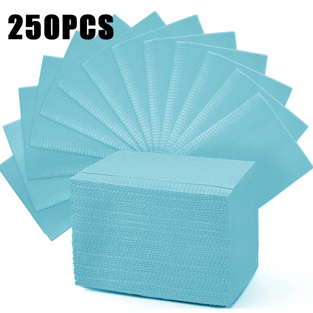 250/125/10pcs Tattoo Clean Pad Disposable Colorful Dental Bibs Tattoo Table Covers Cleaning Wipes Napkin Tattoo Accessories
