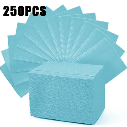 250/125/10pcs Tattoo Clean Pad Disposable Colorful Dental Bibs Tattoo Table Covers Cleaning Wipes Napkin Tattoo Accessories