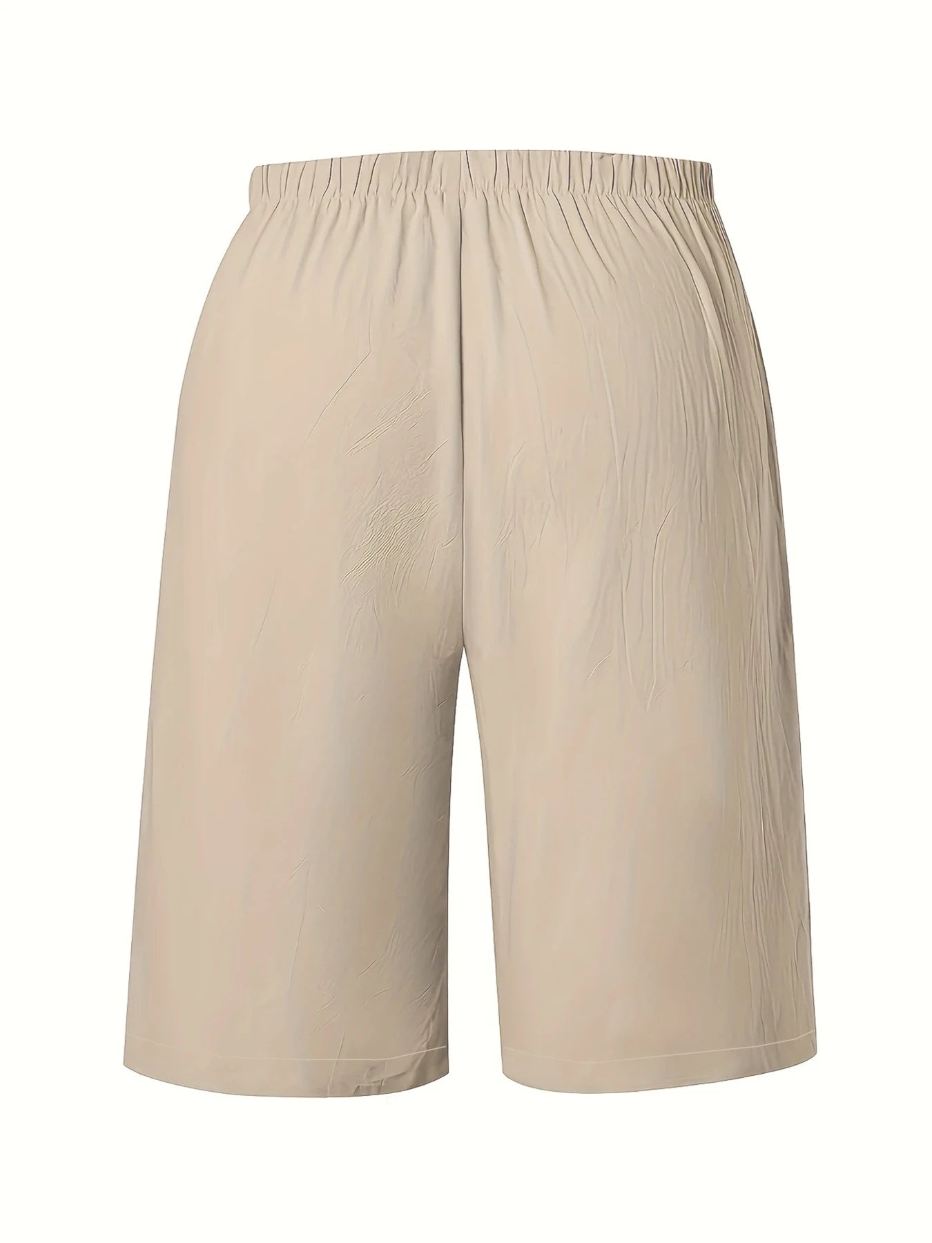 Dam Wide Leg Byxor Knälång – Elastisk Midja Dragsko Casual Vår/Sommar, 5 Färger S–XXL