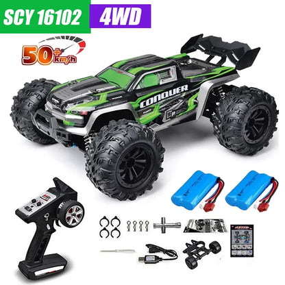 MJX VS RC Car SCY 16101 16102 PRO 4WD 70Km/h 1/16 High Speed Drift Monster Off-road Remote Control Vehicle Electric Crawler