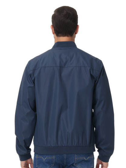 Men's Lightweight Windbreaker Jacket Causal Fashion Stylish BaseBall Coat with Side Inner Pocket for Work Golf Fishing