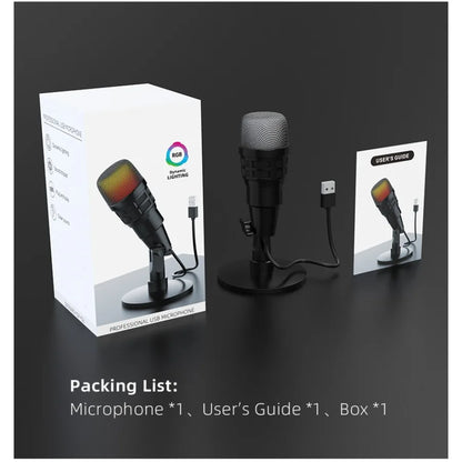 Basix USB-kondensatormikrofon för streaming och podd