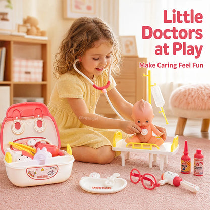 Doctor Toys for Kids 43/40/31PCS  Role Play Kit Medical Toys Hospital Nurse Dentist Educational Toy Gift for Boys Girls
