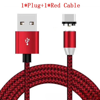 Magnetisk 3-i-1 billaddkabel för flera mobilmärken