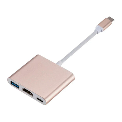 USB-C 3-i-1-hubb med HDMI, USB 3.0 och PD