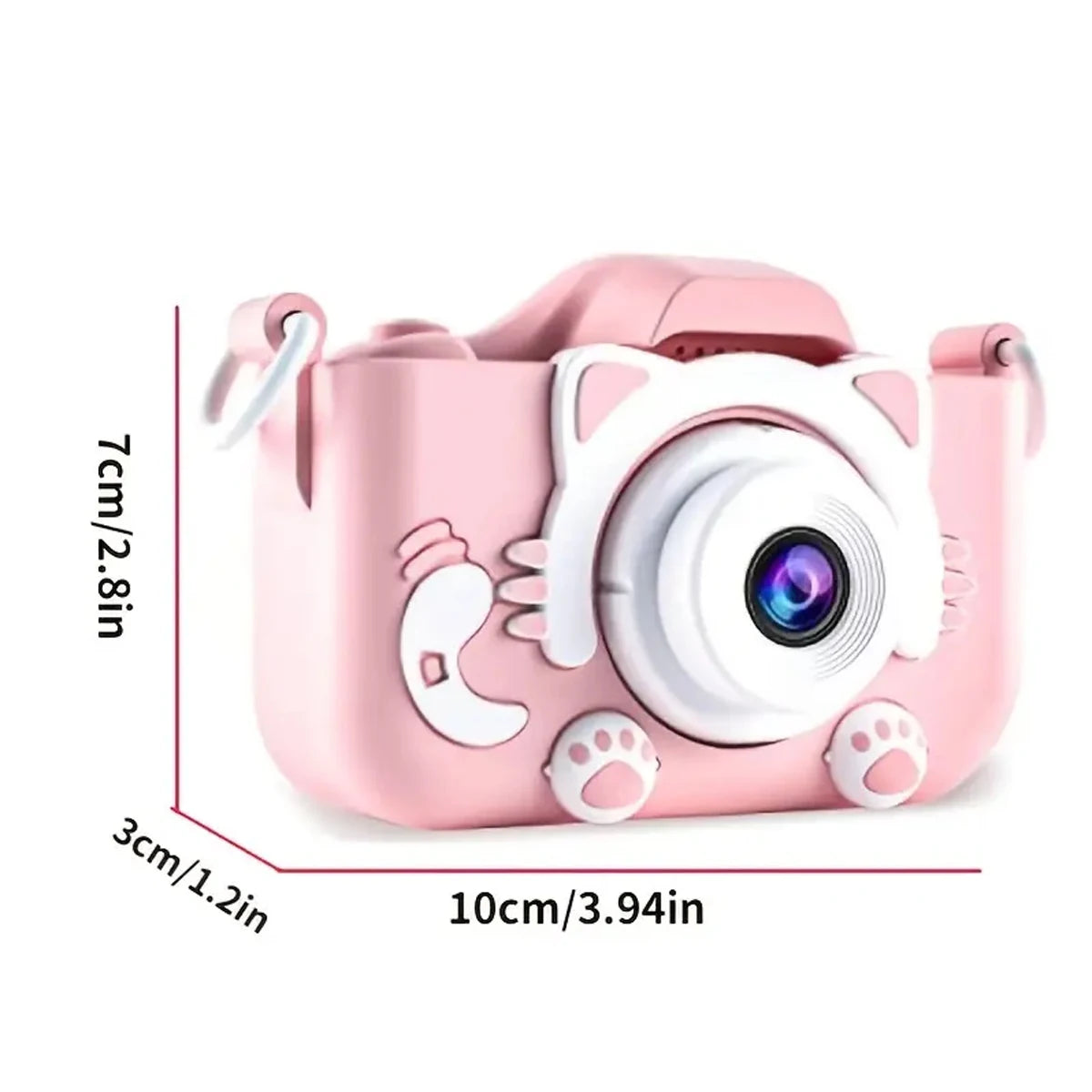 Super Cute Children Camera 1080P HD Toddler Digital Video Camera 2.0-inch Kids Camera with Silicone Cases Toys for  Christmas