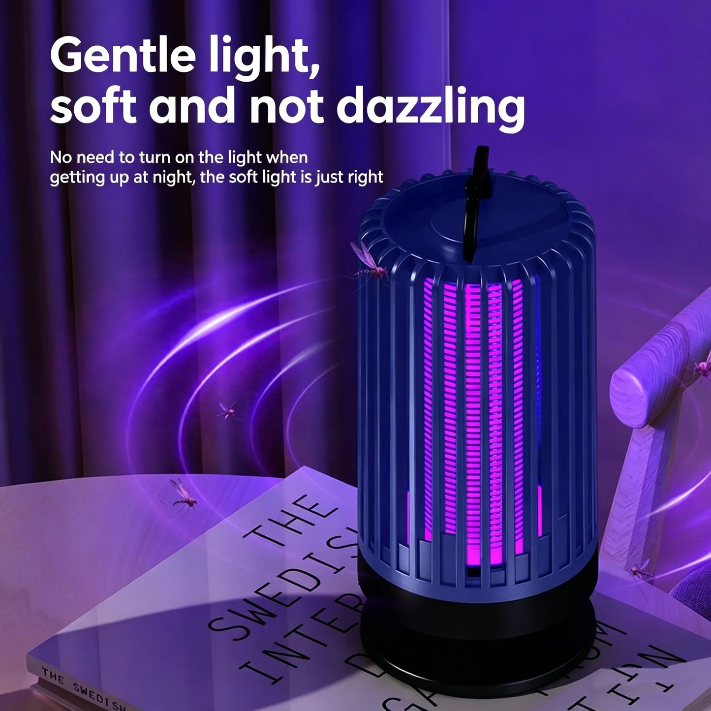 Mosquito Killer Lamp UV Light USB Anti Mosquito Trap Outdoor Electric Shock Mosquito Killer Light Use Kills Moths Wasps Gnats