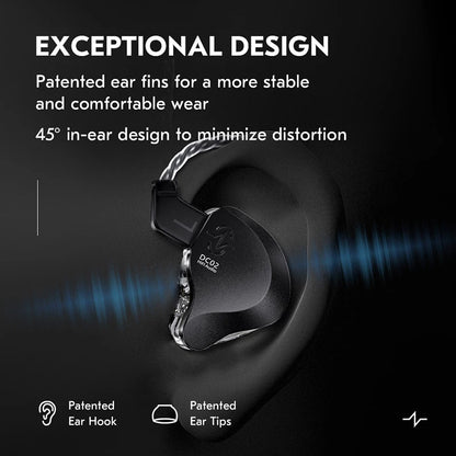 CCZ SOLO DC02 kabelanslutna in-ear-hörlurar med löstagbar kabel
