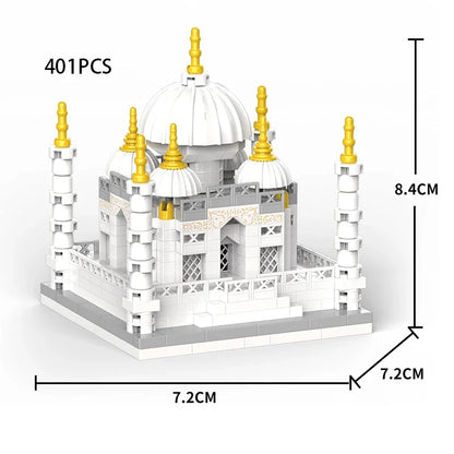 MOC Taj Mahal Byggklossar – Världsberömd Arkitektur Minimodell 288 eller 401 Bitar CE Pedagogisk Leksak 2026