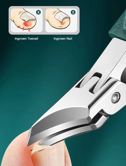 New Pointed-Nose, Beveled, Original Large-Opening Nail Clippers, Pointed-Nose Nail Cutters, Nail Trimmers, Household Pedicure Kn