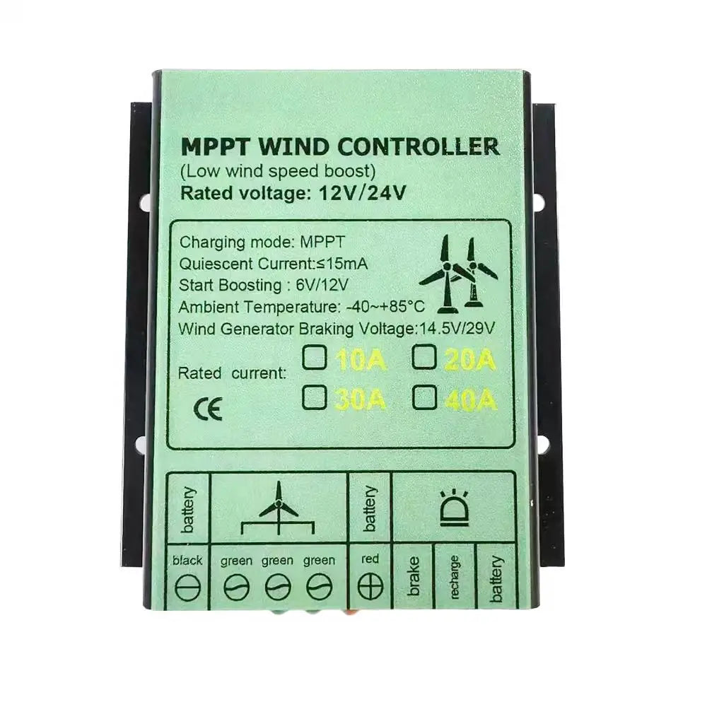 Vertikal Vindturbin 3kW/5kW/6kW 12V/24V/48V – MPPT-regulator Hushåll Lantgård Off-Grid Självförsörjande