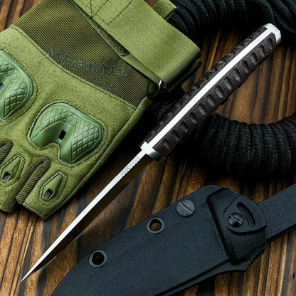 853 Wilderness Adventure Fixed 8Cr13Mov Blade Knife Practical Tool Outdoor Camping Fishing Jungle Trekking Straight Knife EDC
