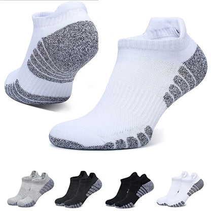 6pairs thickened towel bottom running socks mesh boat socks non-slip breathable sports socks Low cut Men's socks Women's socks