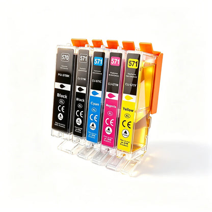 InkGarden 570 571 XL Bläckpatron 570XL för Canon PGI-570 CLI-571 Kompatibel PIXMA MG5700 TS5055 TS9050 TS9055 Skrivare