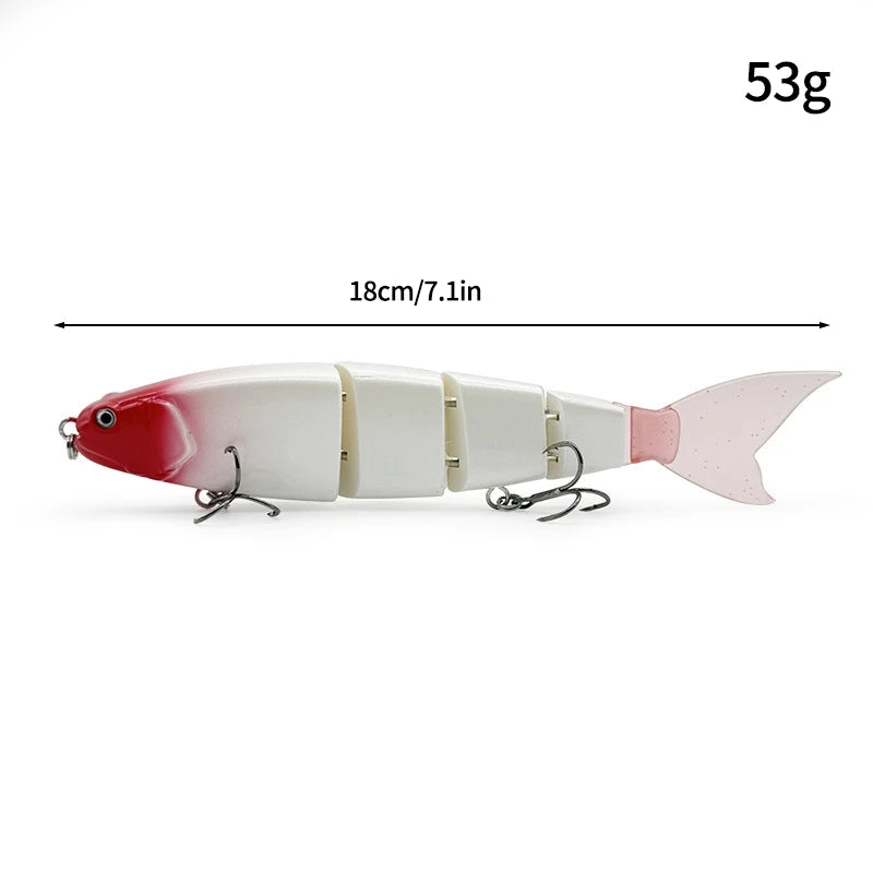 11.5cm 18.5g Balam Glide Bait Swimbait Joint Giant Pike Bass Fishing Lure Hard Bait Catfish Saltwater Lures Leurre De Pêche