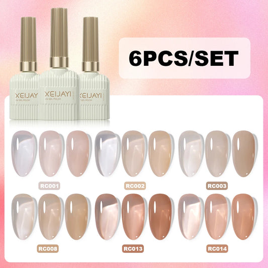 XEIJAYI 6-pack 15 ml gel-nagellackset