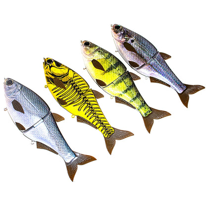 PyroCatus Big Game Glide Shad Baits 23cm/140g Sinking Hard Body Baits Soft Tail Fishing Lures Jointed Swimbait Tackle