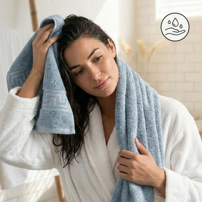 Bath Towel Set 4 Pcs 50 X 100 Cm 100 Percent Cotton Absorbent Beige Gray Soft Home Modern Practical Everyday Bathroom Accessory Simple Household Cotton Textile Cozy Comfortable Home Interior Multi Piece Family