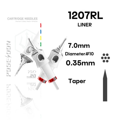 20Pcs POSEIDON V6 PRO MAX Tattoo Needles Disposable Safty Permanent Makeup Tattoo Cartridge Needles For Tattoo Machine