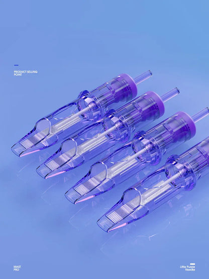 10Pcs Tattoo Cartridge Needles Curved Magnum Disposable Sterilized Safety Needle for Permanent Makeup Tattoo Machine