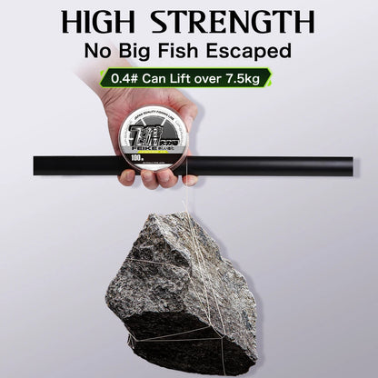 ZUKIBO Super Soft Laser Nano Braid Fishing Line Durable Smooth Multifilament PE Line Low Mermory Extremely Thinner Fishing Wire