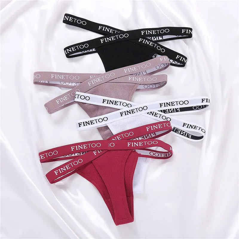 3-pack stringtrosor med korsade sidoband i bomull, M–XL