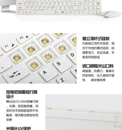 Spanish/Hebrew/Russian/Korean New 2.4G Wireless Keyboard and Mouse set For Laptop iPad PC Desktop For Android IOS Windows