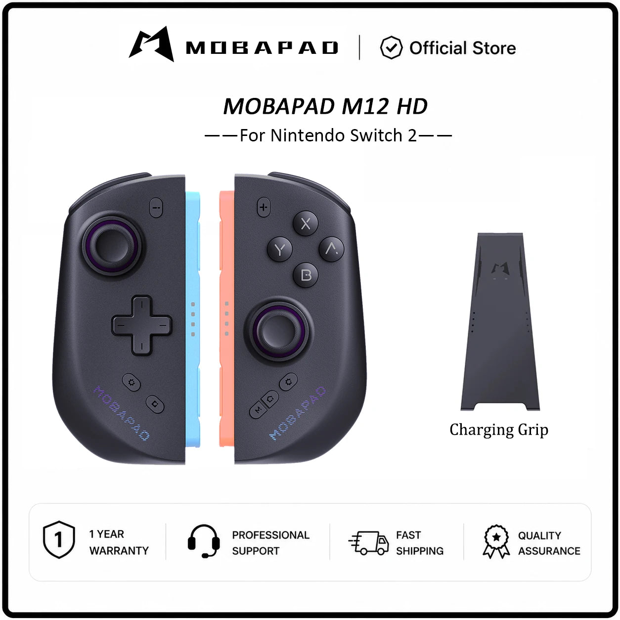MOBAPAD M12 HD / M12 S Joypad for Nintendo Switch 2 with TMR Joystick HD Vibration Mechanical Buttons Remap Macro Gamepad