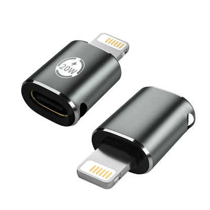PD20W USB C Fast Charging Adapter USB Type-C Female To Lighting Male Straight Head Elbow Converter Adapter For IPhone 14 13 12