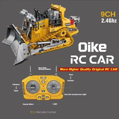 Oike 4WD Radiostyrd Grävmaskin Dumpare Bulldozer RC-bil
