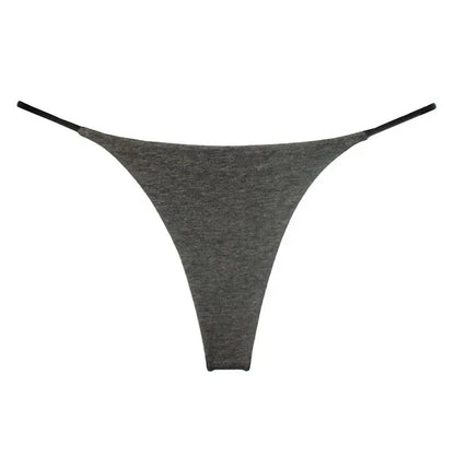 Women Sexy Low Waist G-string Underwear Pure Color Breathable Seamless Thong Thin Lace String Panties Briefs Intimate Lingerie