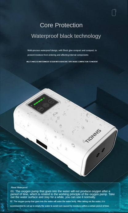 Fish Tank Oxygen Pump Charging Dual-Purpose Air Pump Usb Lithium Battery Household Portable Silent Fishing Tool Outdoor