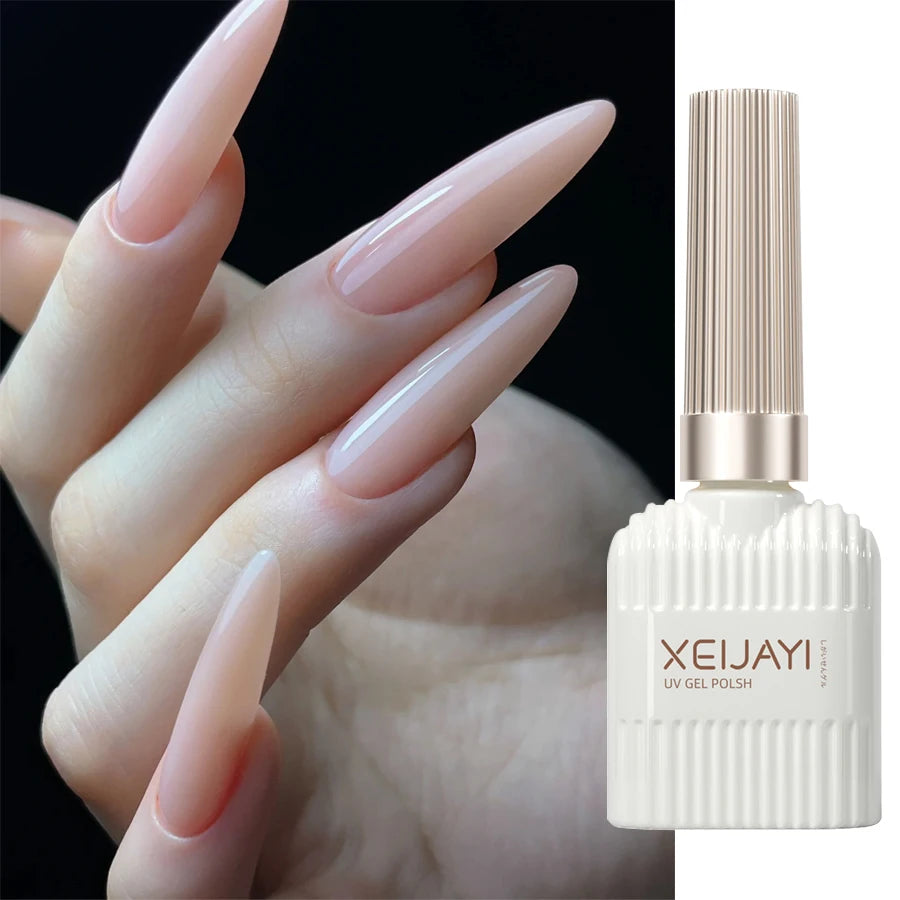 God Girl Nail Polish Gel Nude Pink Glitter Gel Varnish Soak Off UV/LED Gel Polish For Manicure Home Salon DIY