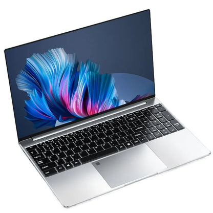 Ultratunn Gaming Laptop 15,6" 4K – Aluminiumlegering Intel N95 12/16/32GB RAM 128GB–1TB SSD Windows 11, Svart/Silver/Rosa
