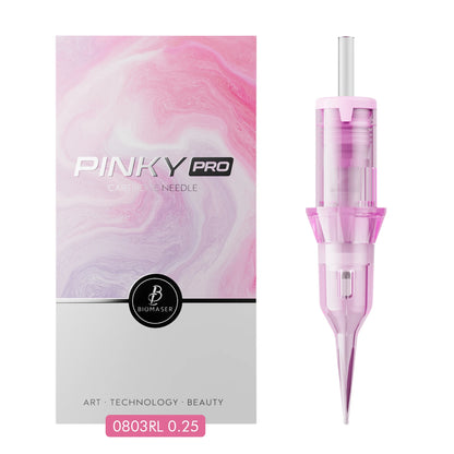 Biomaser PMU Tattoo Cartridge Needle 10pcs Sterilized RL Tattoo Needle for Eyebrow Eyeline Lips Makeup Tattoo Machine Supplies