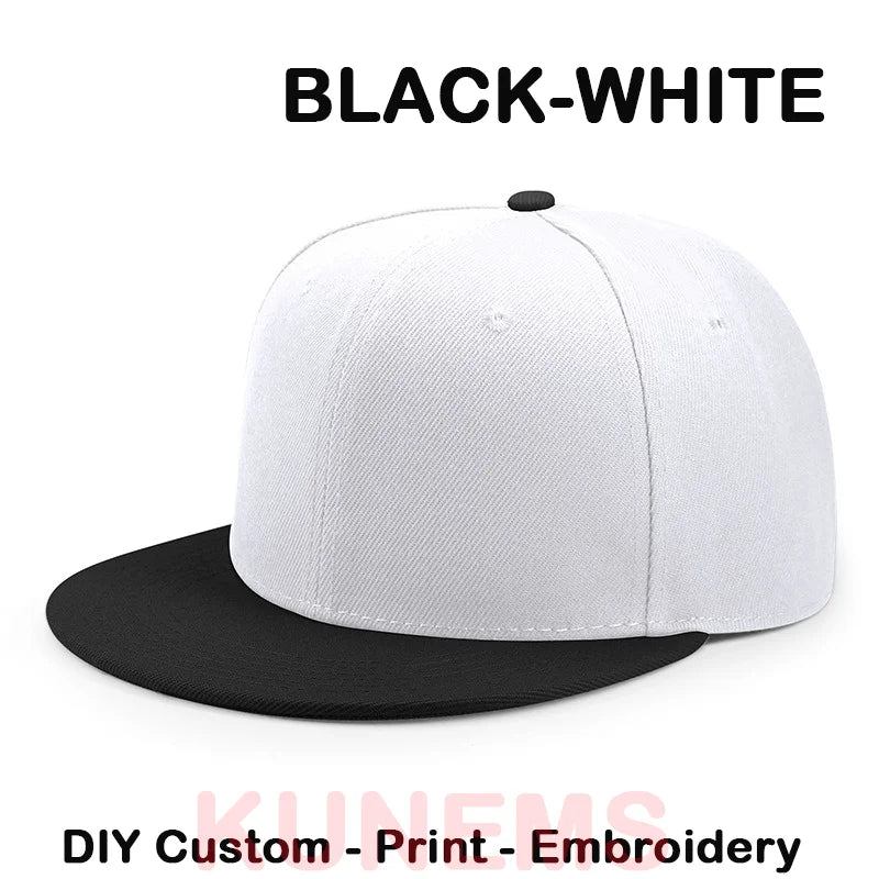 FEDORYN Snapback Keps Splice-Färger Hip Hop – 40 Färger Akryl/Polyester Justerbar Unisex Anpassad Brodyr Tryck Grossist Dropshipping
