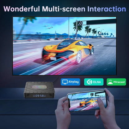 2026 New Smart TV Box T1+ RK3518 Android 14 WiFi 6 BT 5.4 Dual UI Interface 4K Ultra HD  Smart Media Player