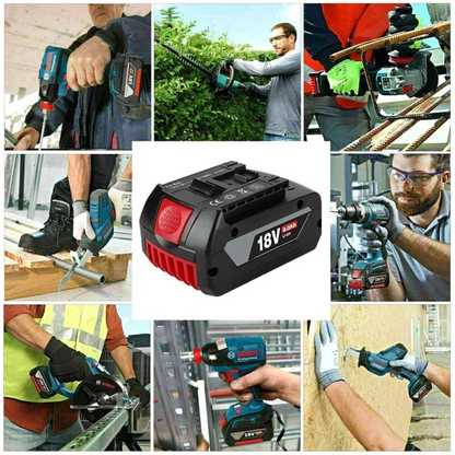 For Bosch 18V 6.0Ah, Professional Lithium Battery, Electric Rechargeable Battery, Bosch BAT609 BAT609G BAT618 BAT618G